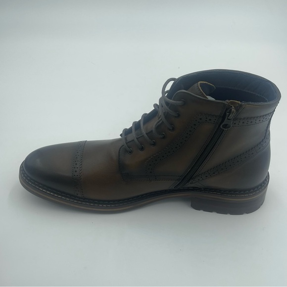 Johnston & Murphy Men Benton  Tan Brown Full Grain Leather Boot -SZ 13-MSRP $199 main image 5